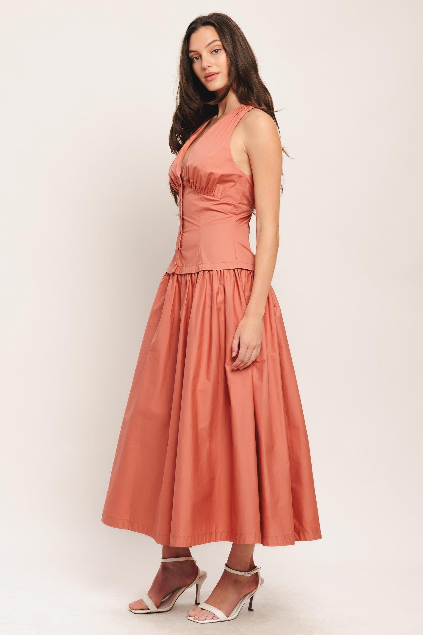 Sunset Muse Midi Dress