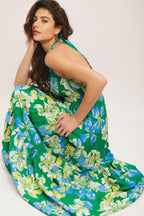 Palm Shore Bloom Woven Maxi Dress