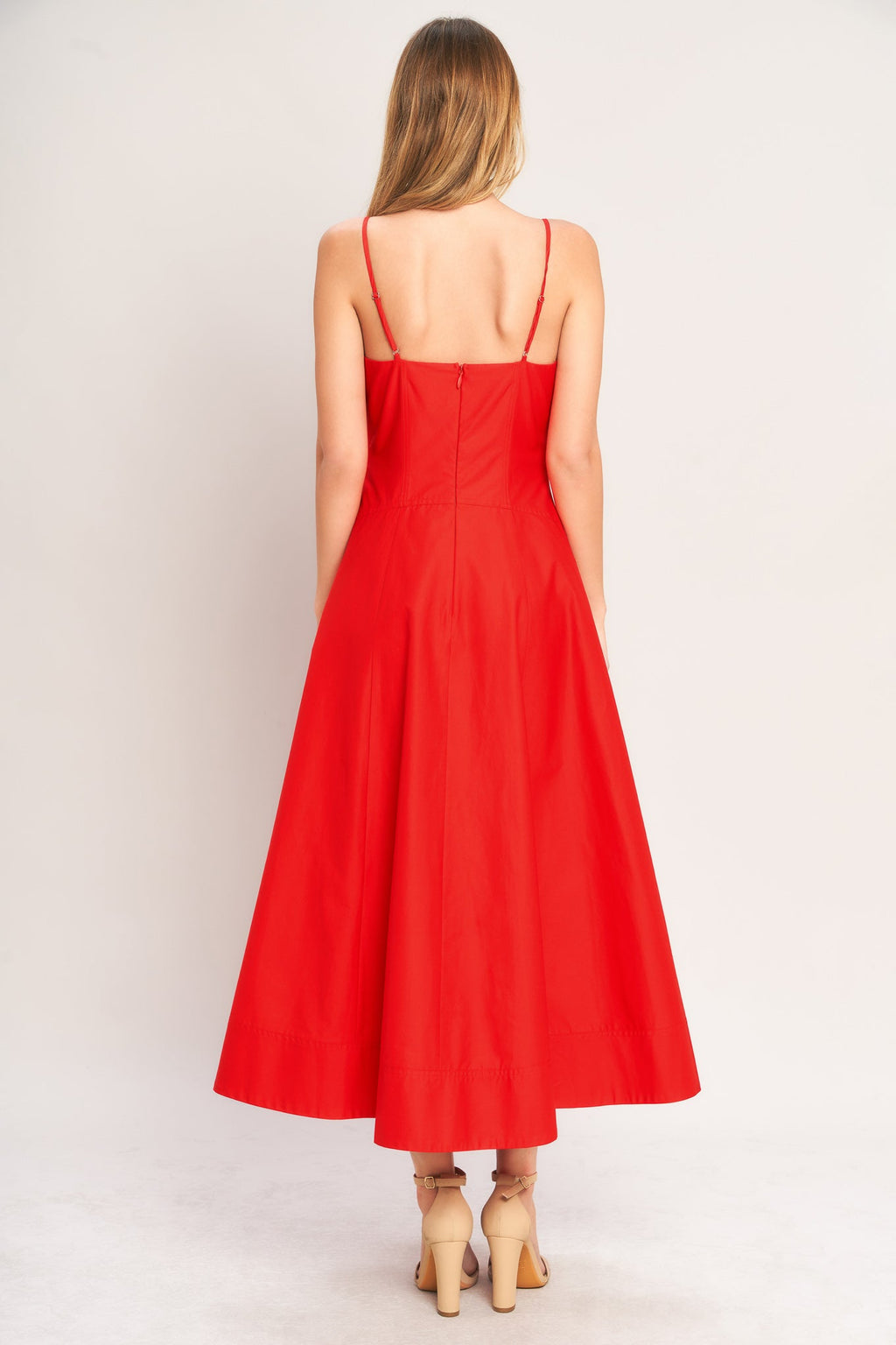 SUMMER CITY WOVEN MIDI DRESS