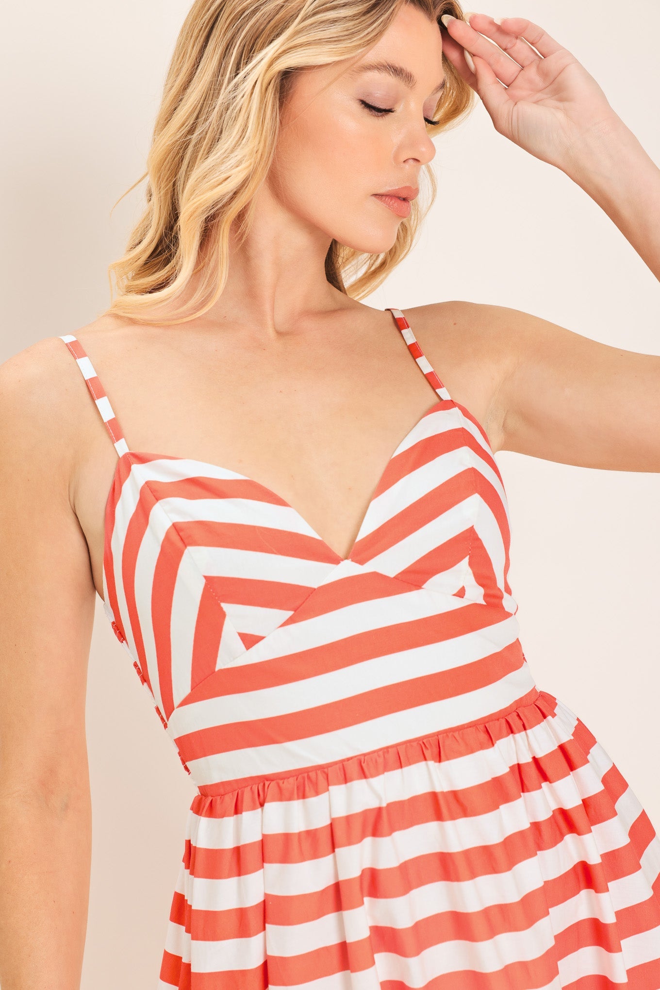 Boardwalk Stripe Midi Dress