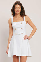 Coastal Chic Woven Mini Dress