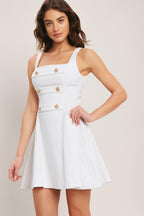 Coastal Chic Woven Mini Dress