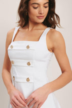 Coastal Chic Woven Mini Dress