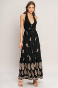 Midnight Charm Midi Dress
