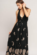 Midnight Charm Midi Dress