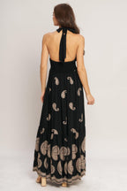 Midnight Charm Midi Dress