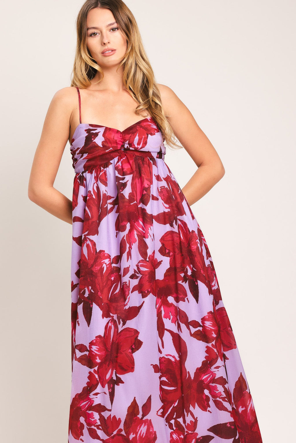 Love Blossom Woven Ankle Dres