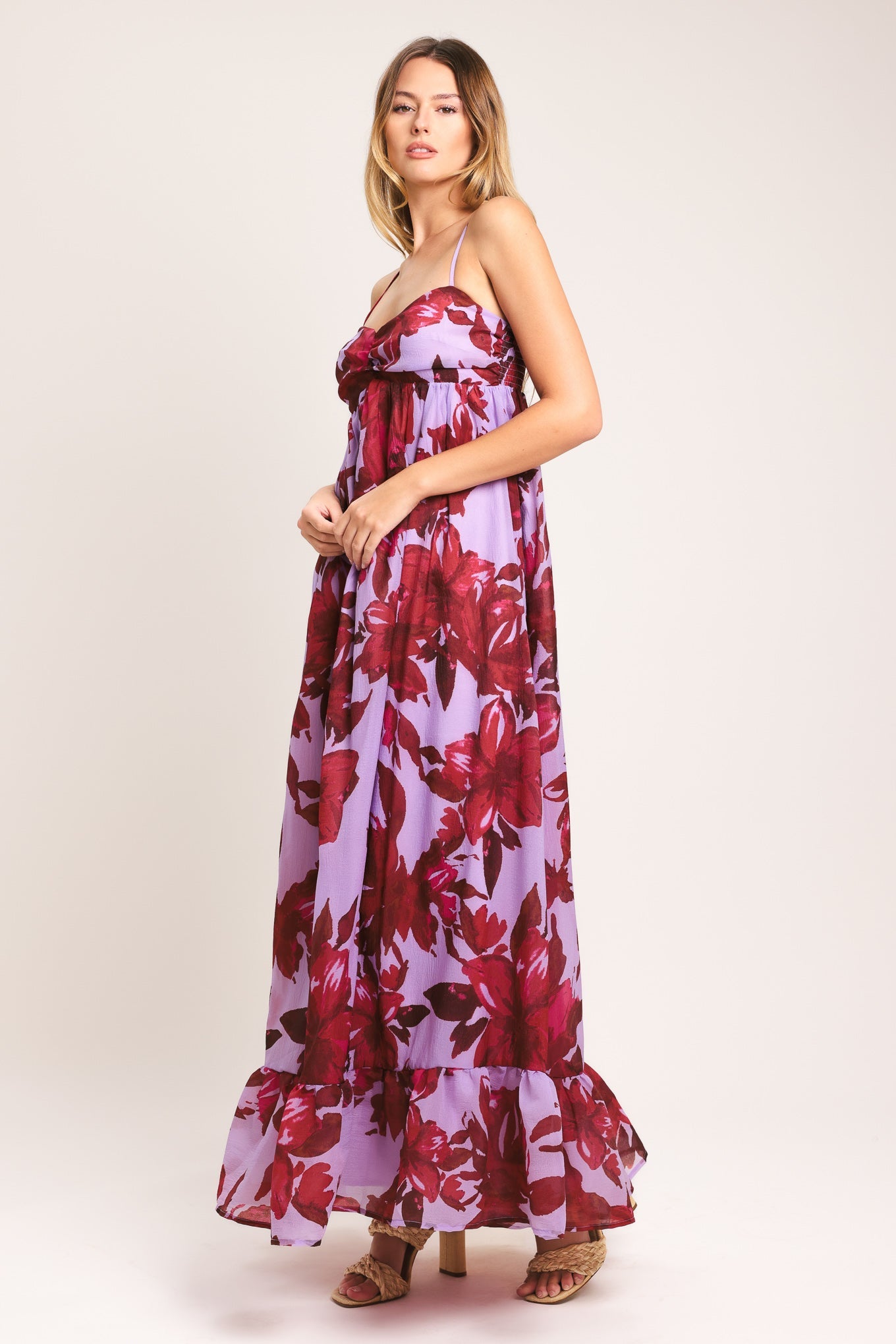 Love Blossom Woven Ankle Dres