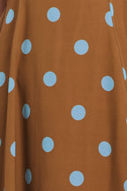 DOTTY LOVE WOVEN MIDI DRESS