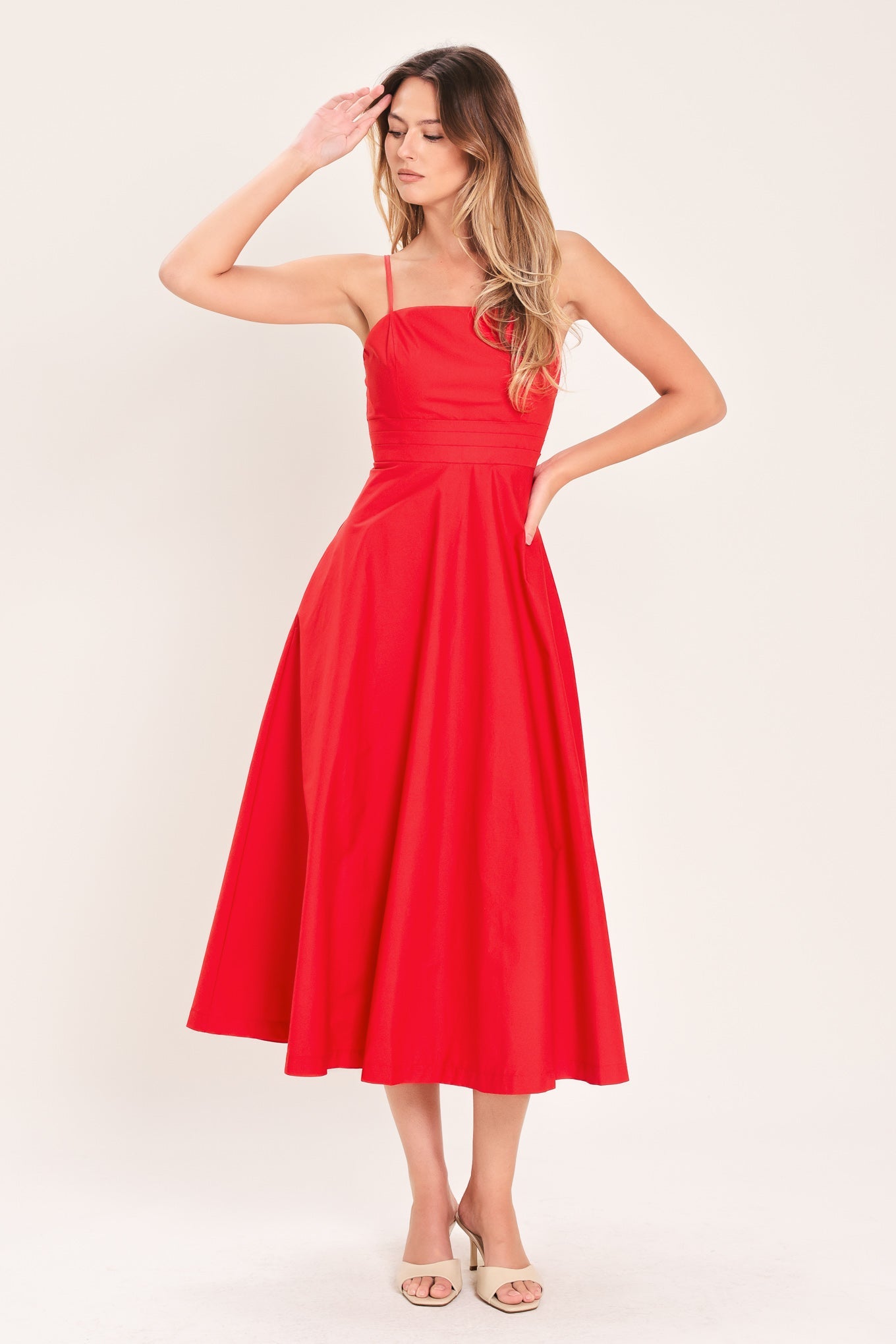 tania ruched midi dress Tania Ruched Midi Dress - Brown/combo