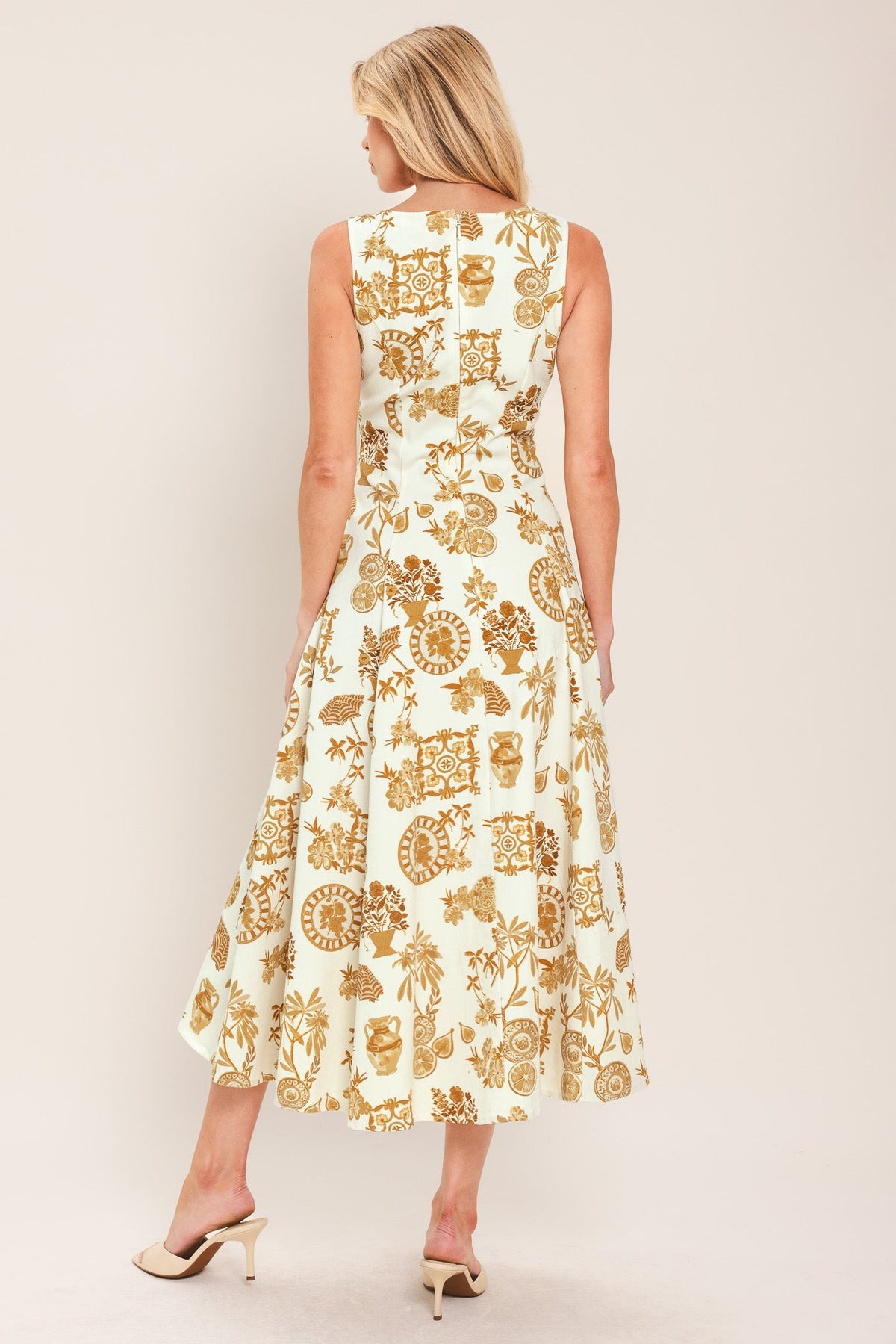 Citrus Coast Midi Dress