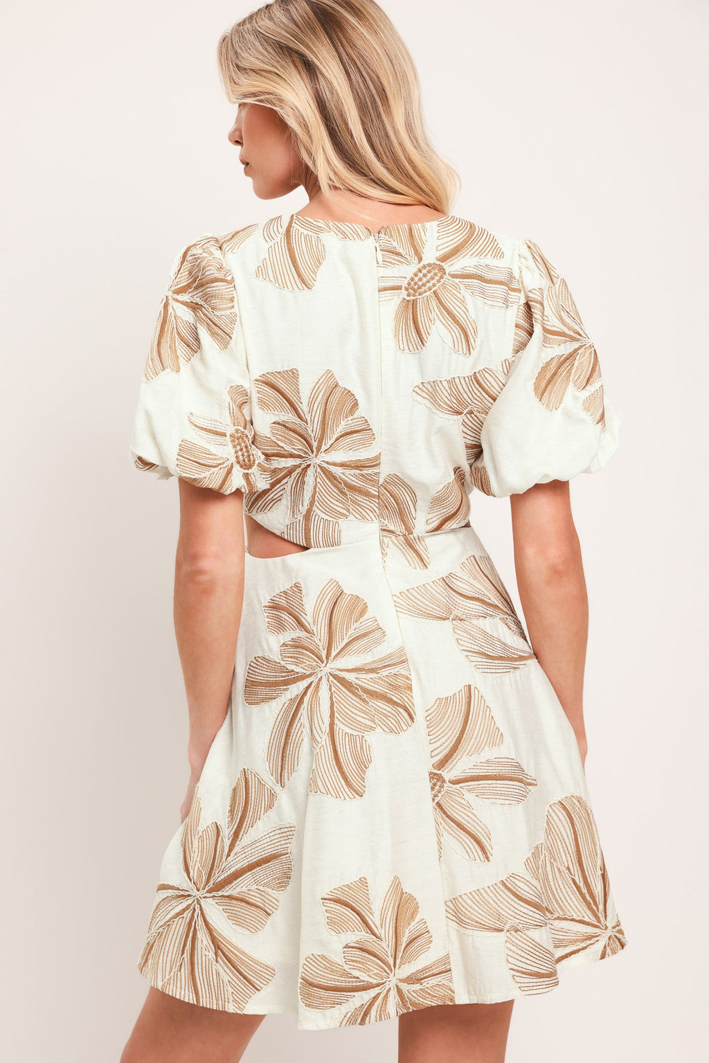 Breeze Bloom Woven Mini Dress