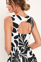 Mono Bloom Woven Maxi Dress