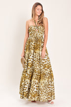 RUN THE WORLD WOVEN MAXI DRESS