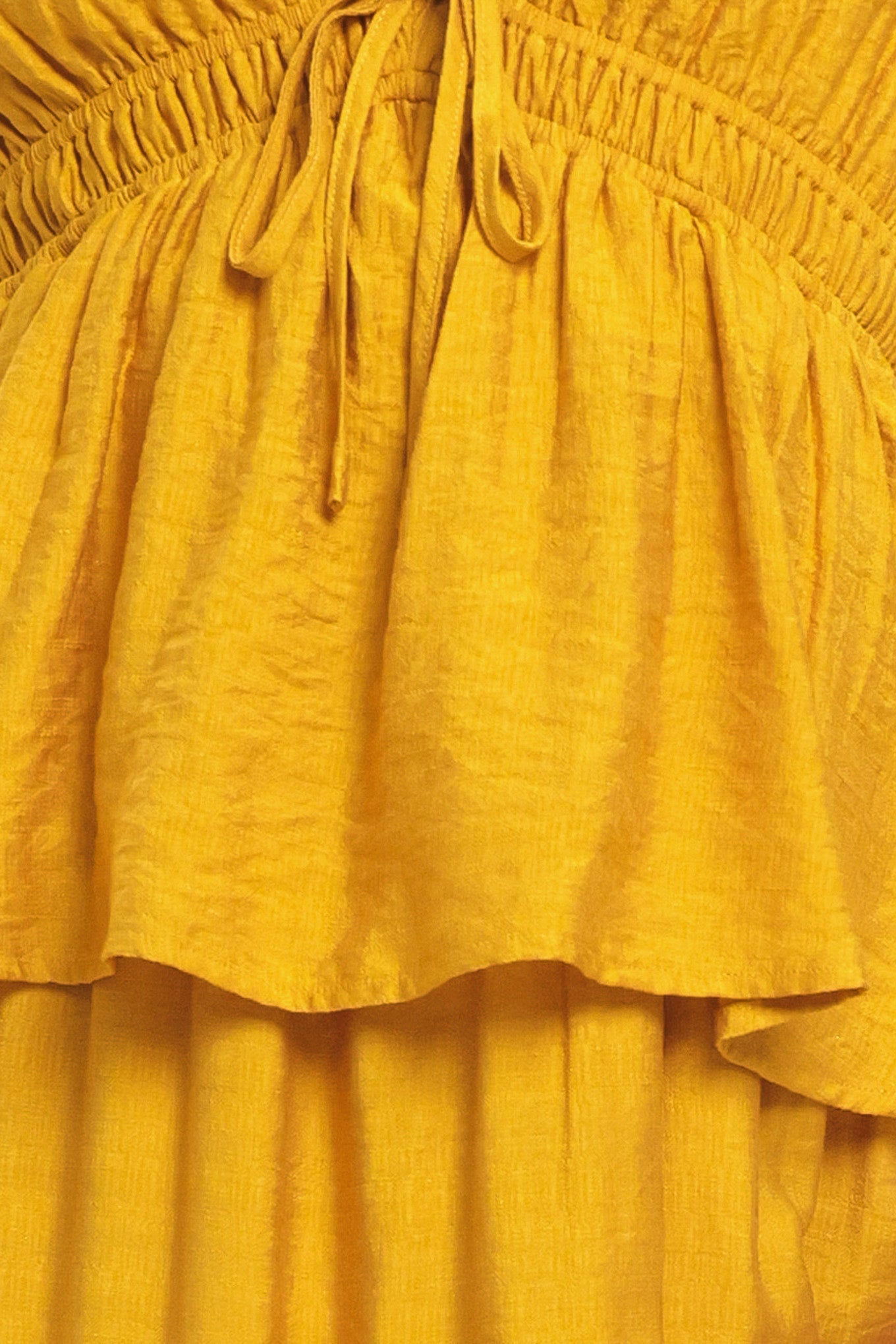 Mustard Bloom Maxi Dress