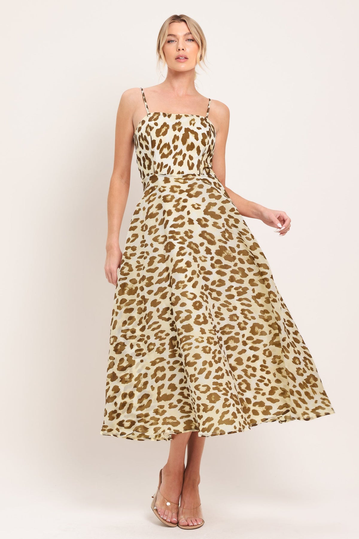 Leopard Grace Midi Dress
