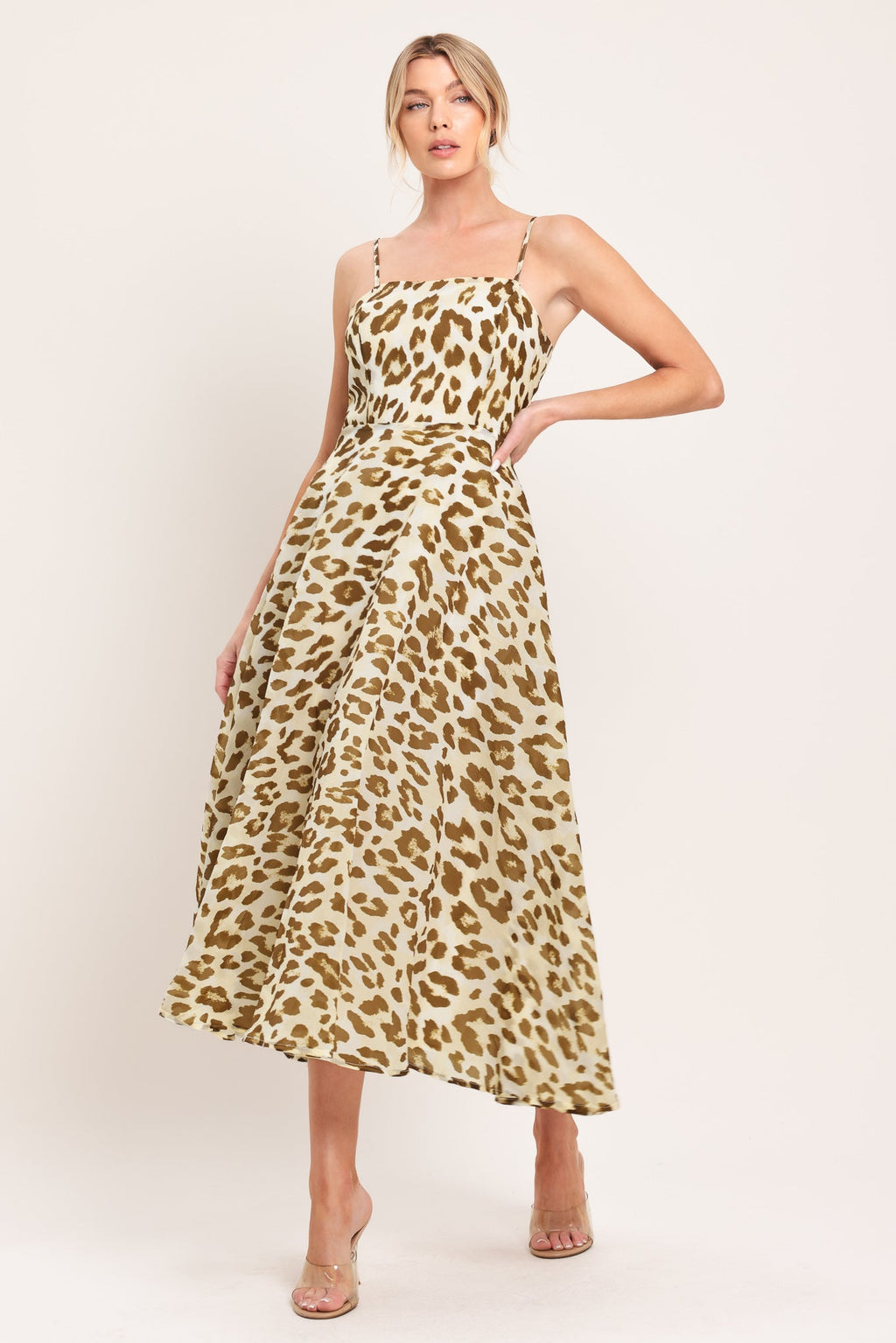 Leopard Grace Midi Dress