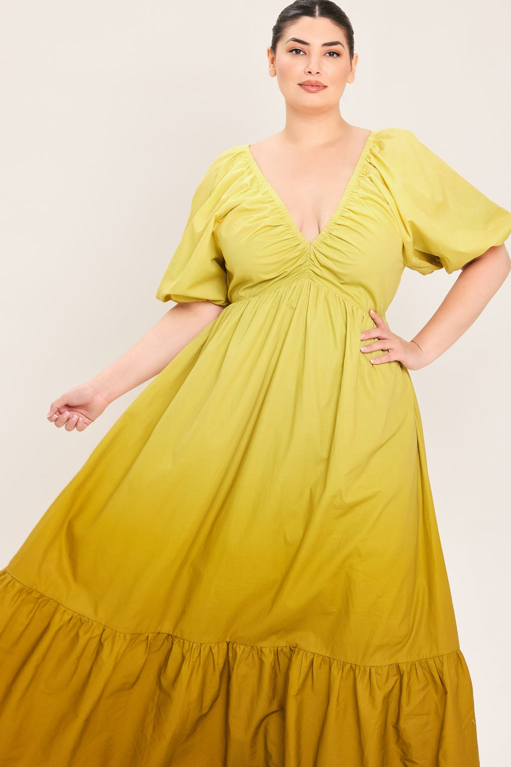 Citrine Garden Maxi Dress