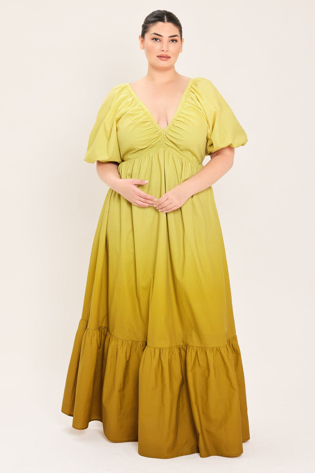 Citrine Garden Maxi Dress