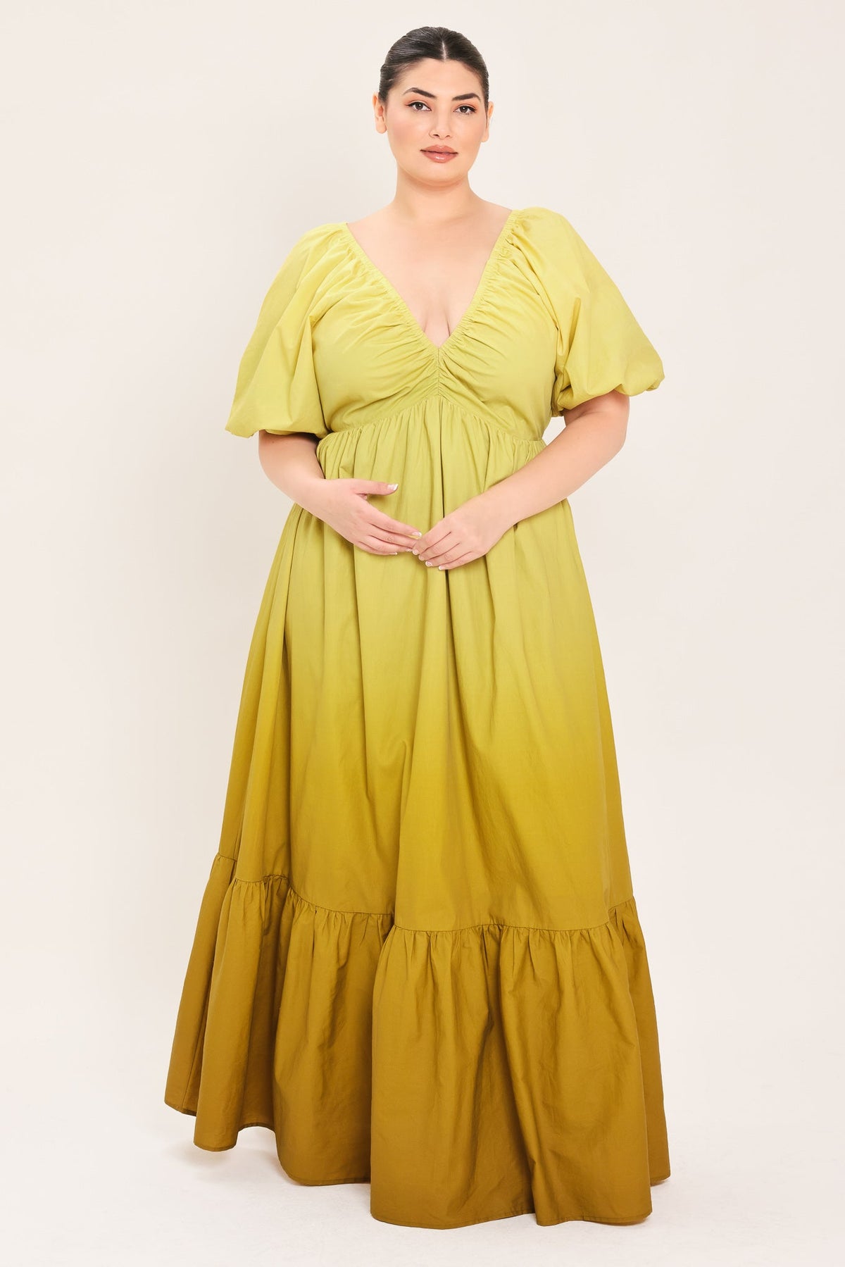 Citrine Garden Maxi Dress