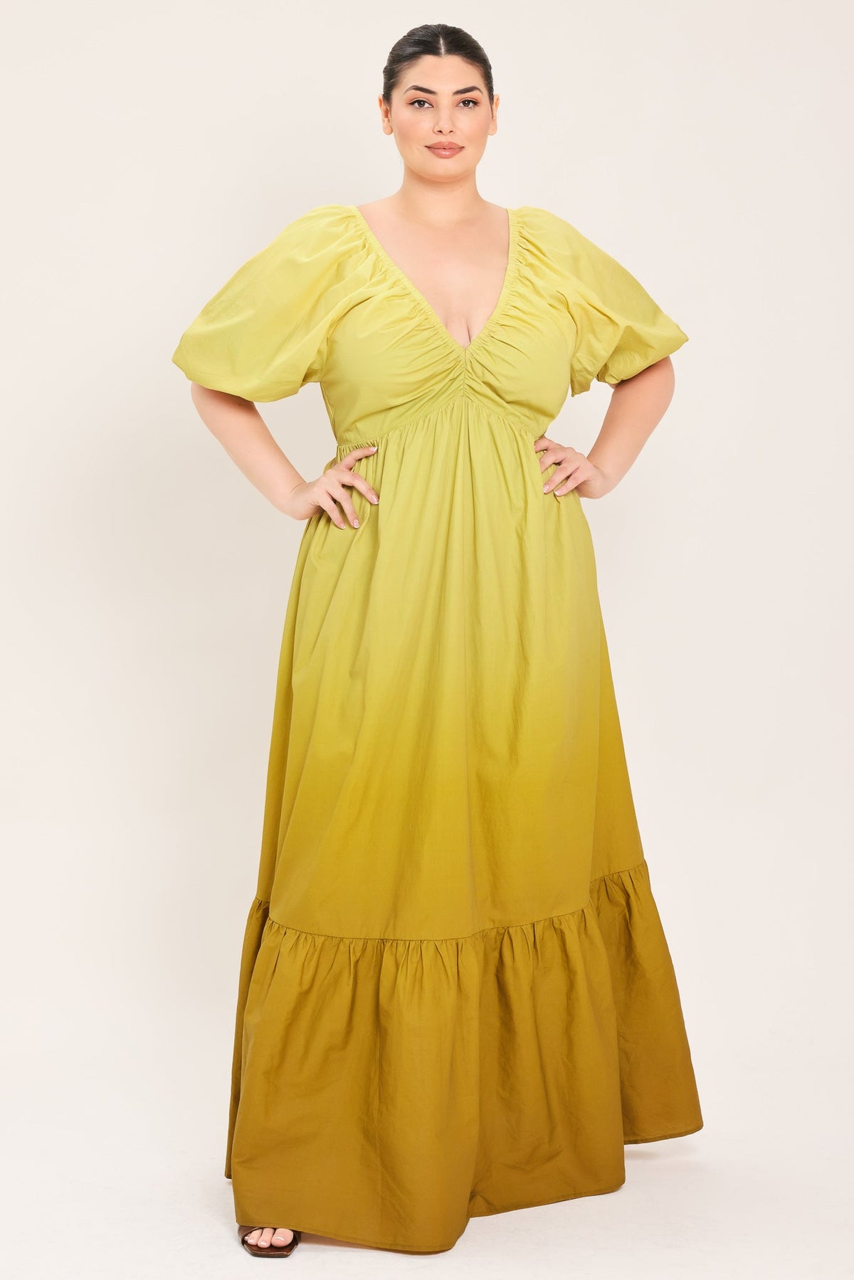 Citrine Garden Maxi Dress