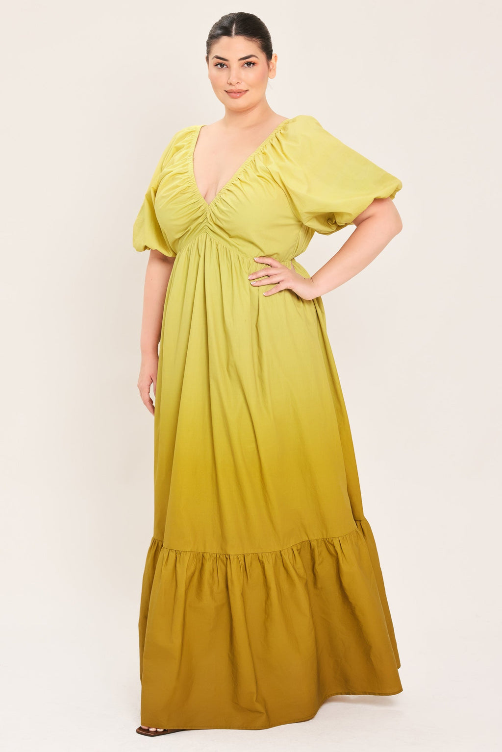 Citrine Garden Maxi Dress