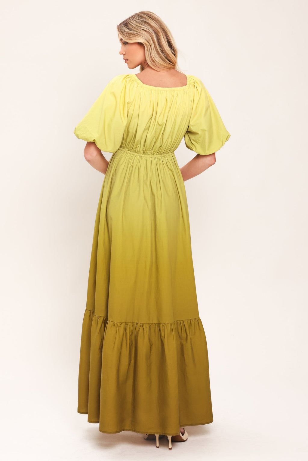 Citrine Garden Maxi Dress