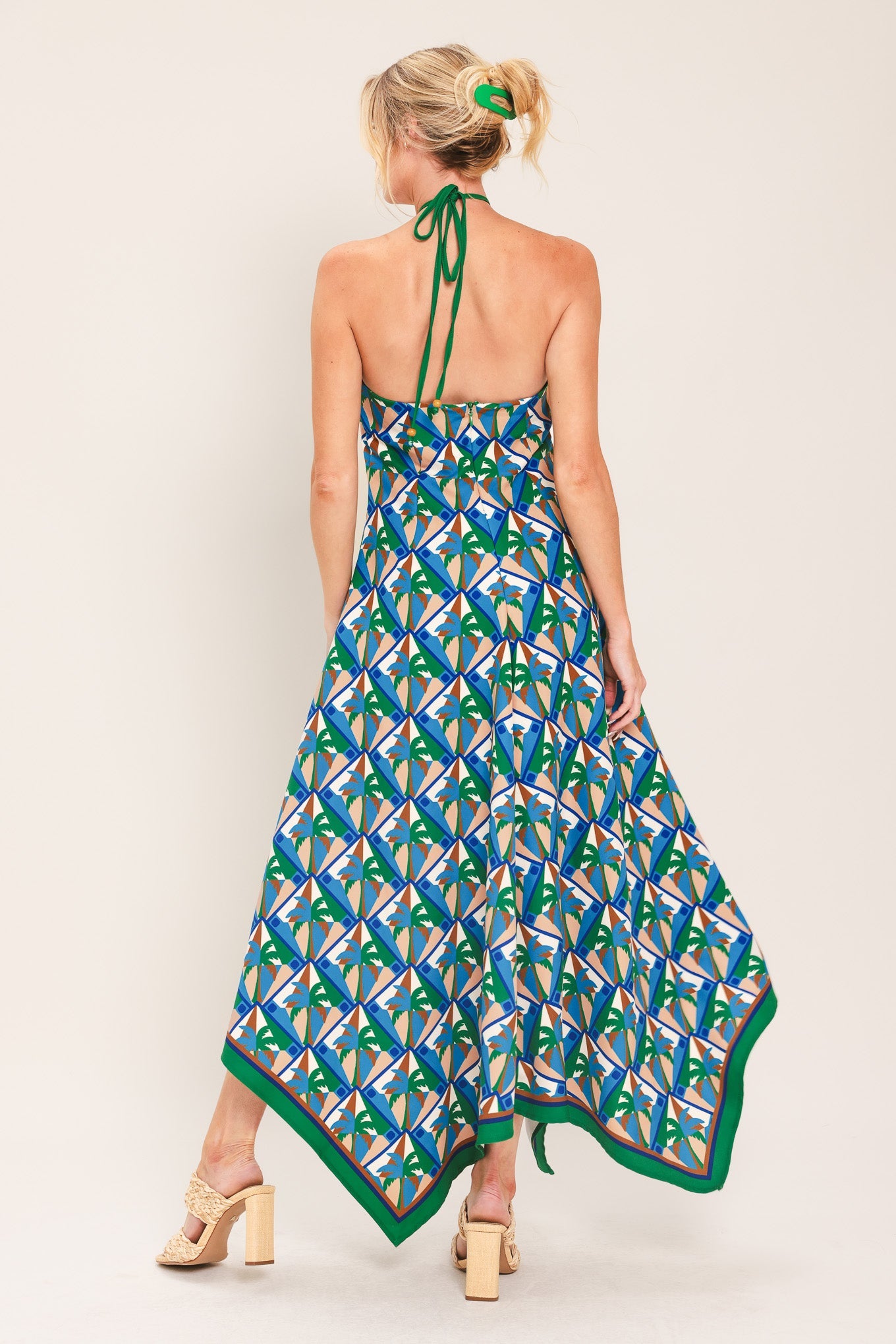 Tropical Temptation Halter Midi Dress