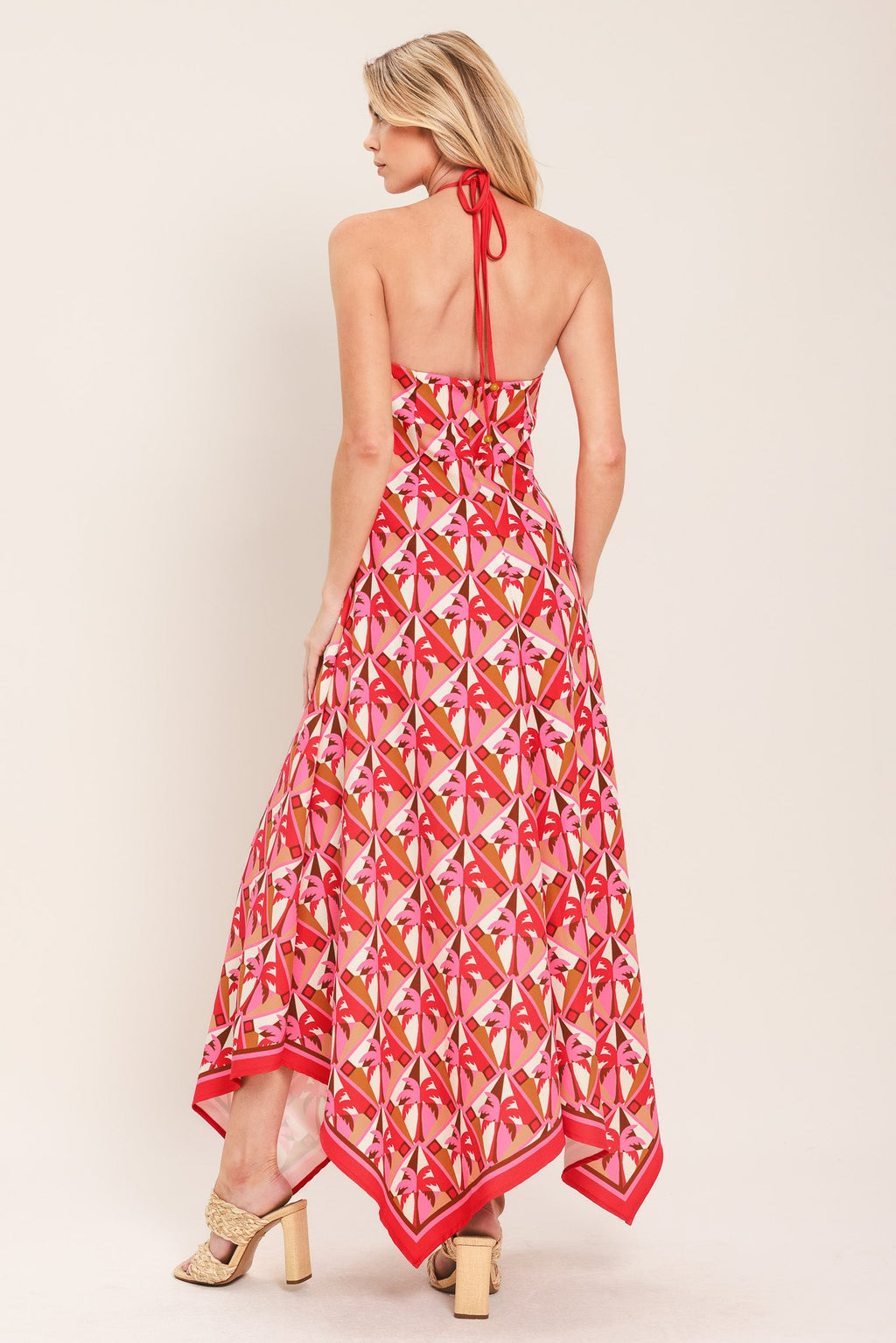 Tropical Temptation Halter Midi Dress