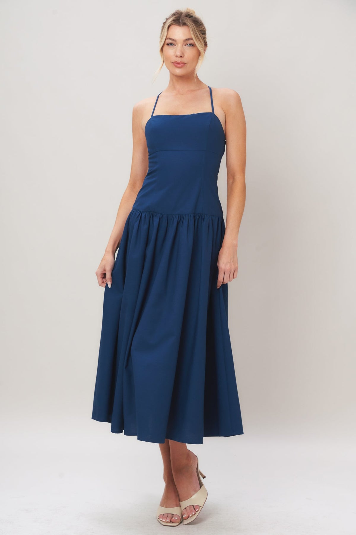 Refined Flow Midi Dress