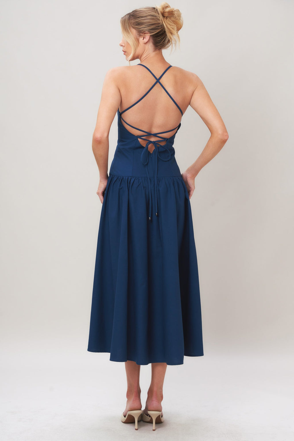 Refined Flow Midi Dress