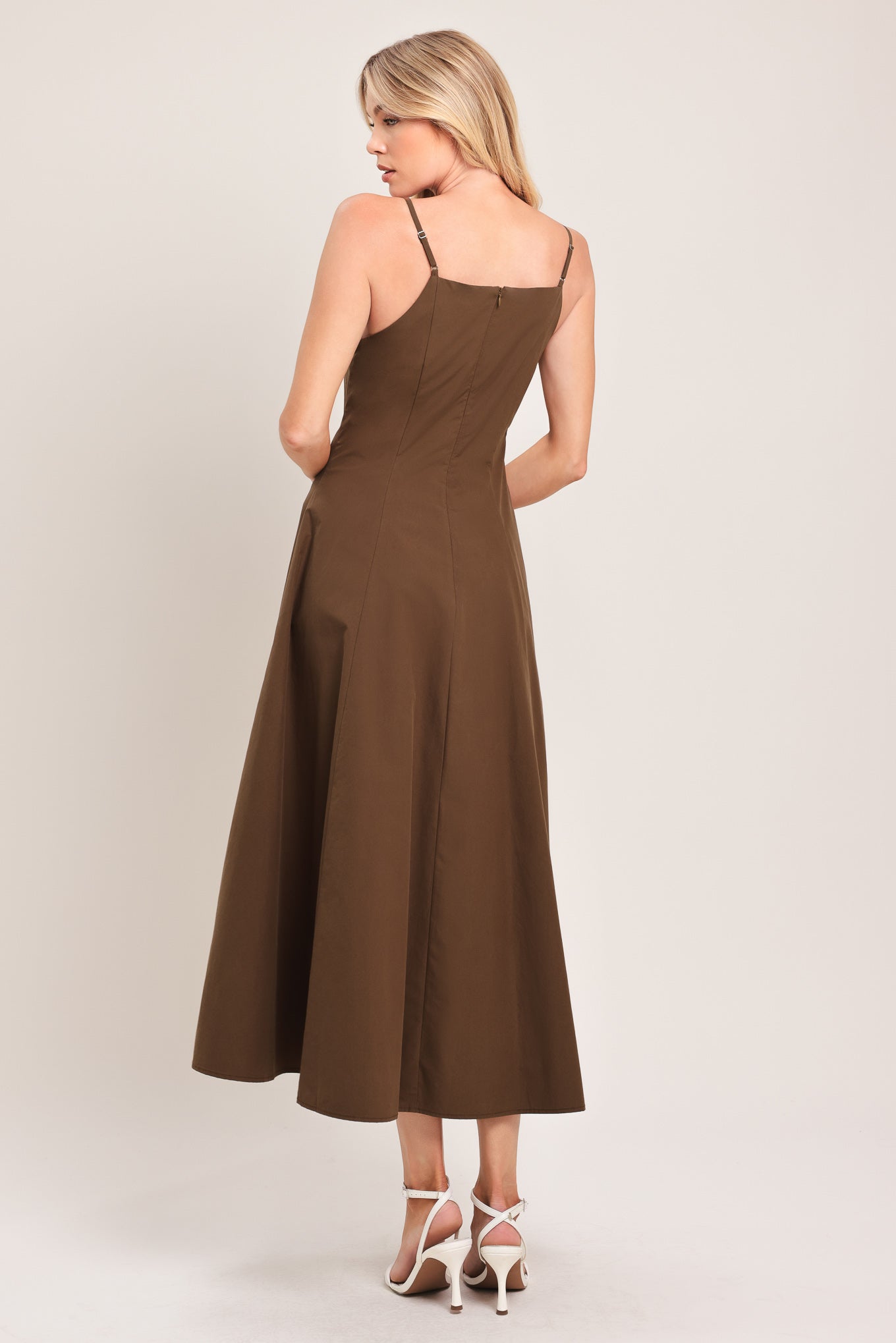 Earthy Grace Midi Dress