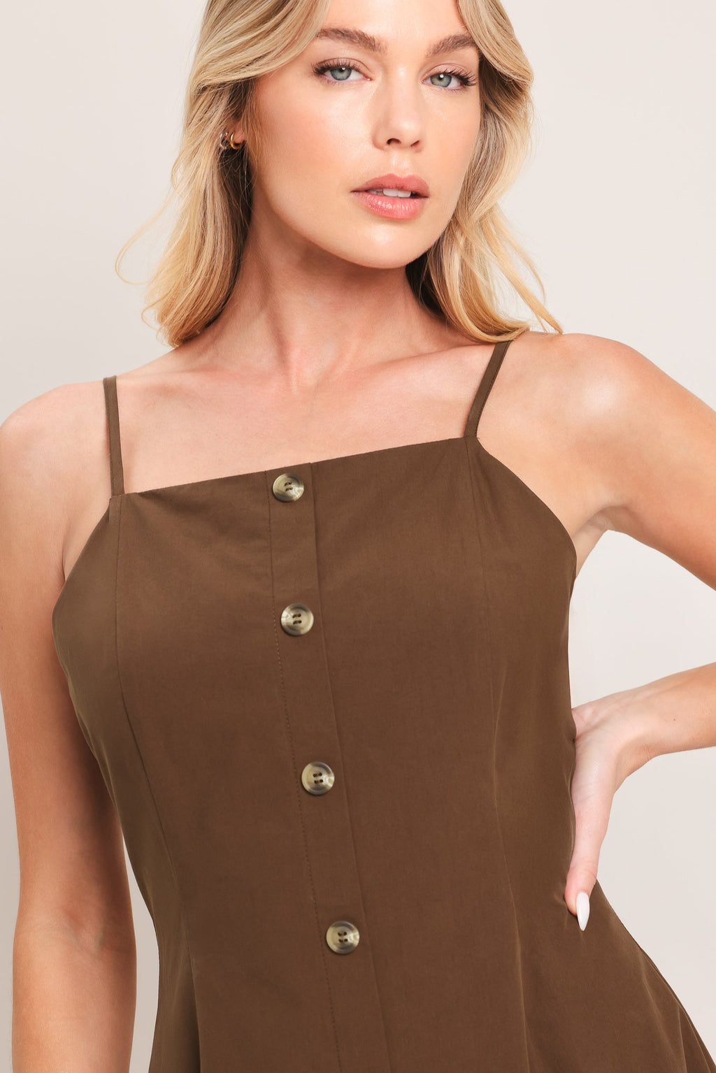 Earthy Grace Midi Dress