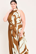 Mocha Serenity Woven Maxi Dress