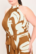Mocha Serenity Woven Maxi Dress