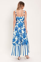 Capri Garden Woven Midi Dress
