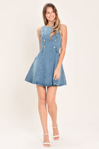 CLASSIC CHIC DENIM MINI DRESS
