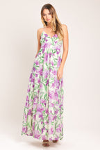 Garden Sweetheart Woven Maxi Dress