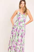 Garden Sweetheart Woven Maxi Dress