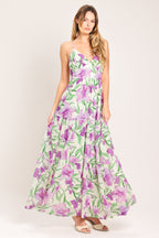 Garden Sweetheart Woven Maxi Dress