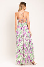 Garden Sweetheart Woven Maxi Dress