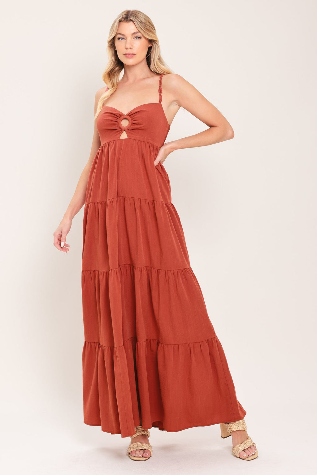 Amber Wave Maxi Dress