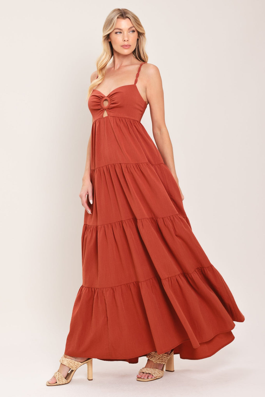 Amber Wave Maxi Dress