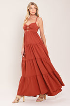 Amber Wave Maxi Dress