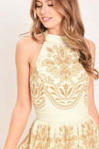 Sicilian Summer Woven Maxi Dress