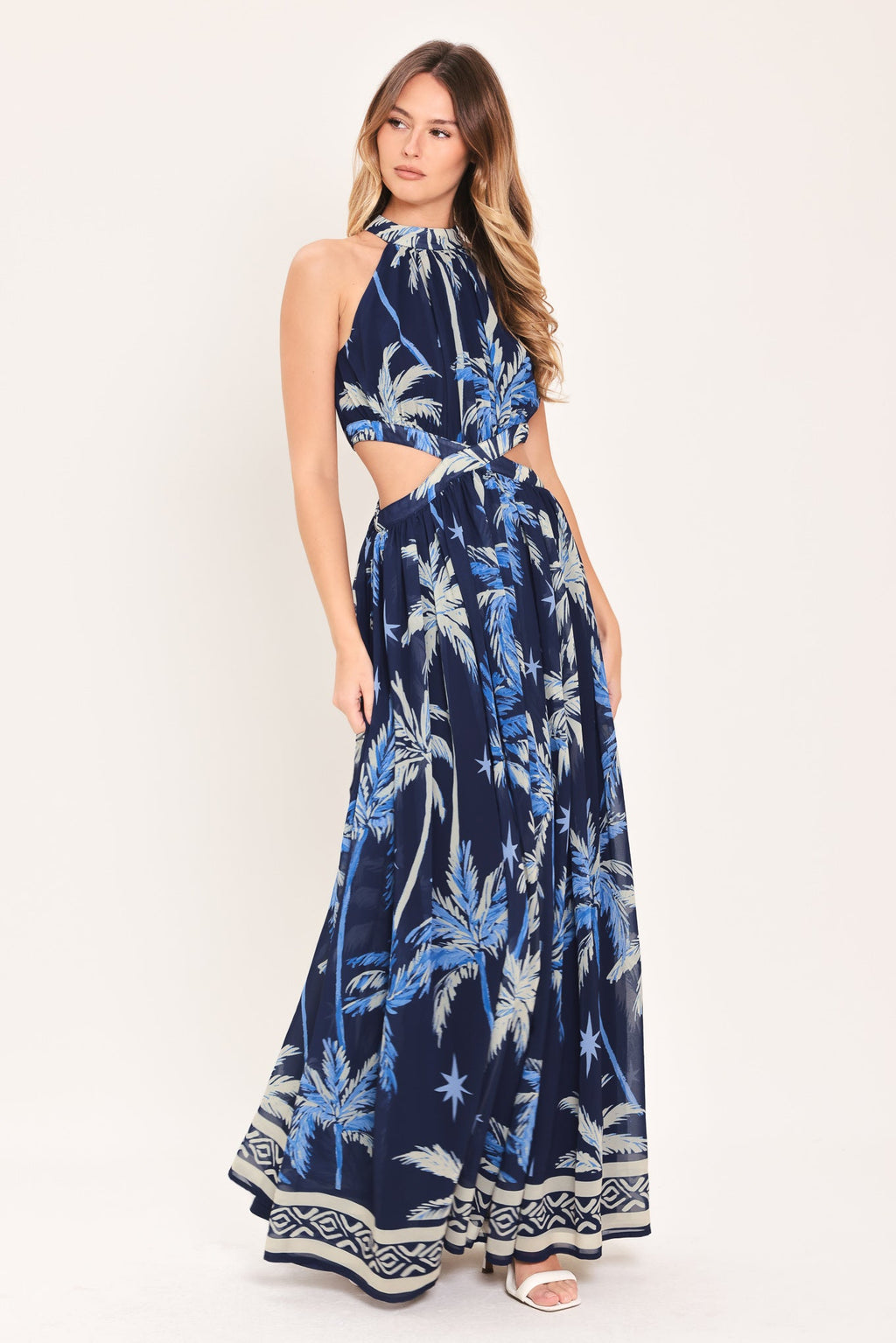 Coastal Stargazer Woven Maxi Dress