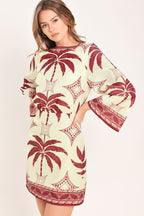 Paradise Found Woven Mini Dress