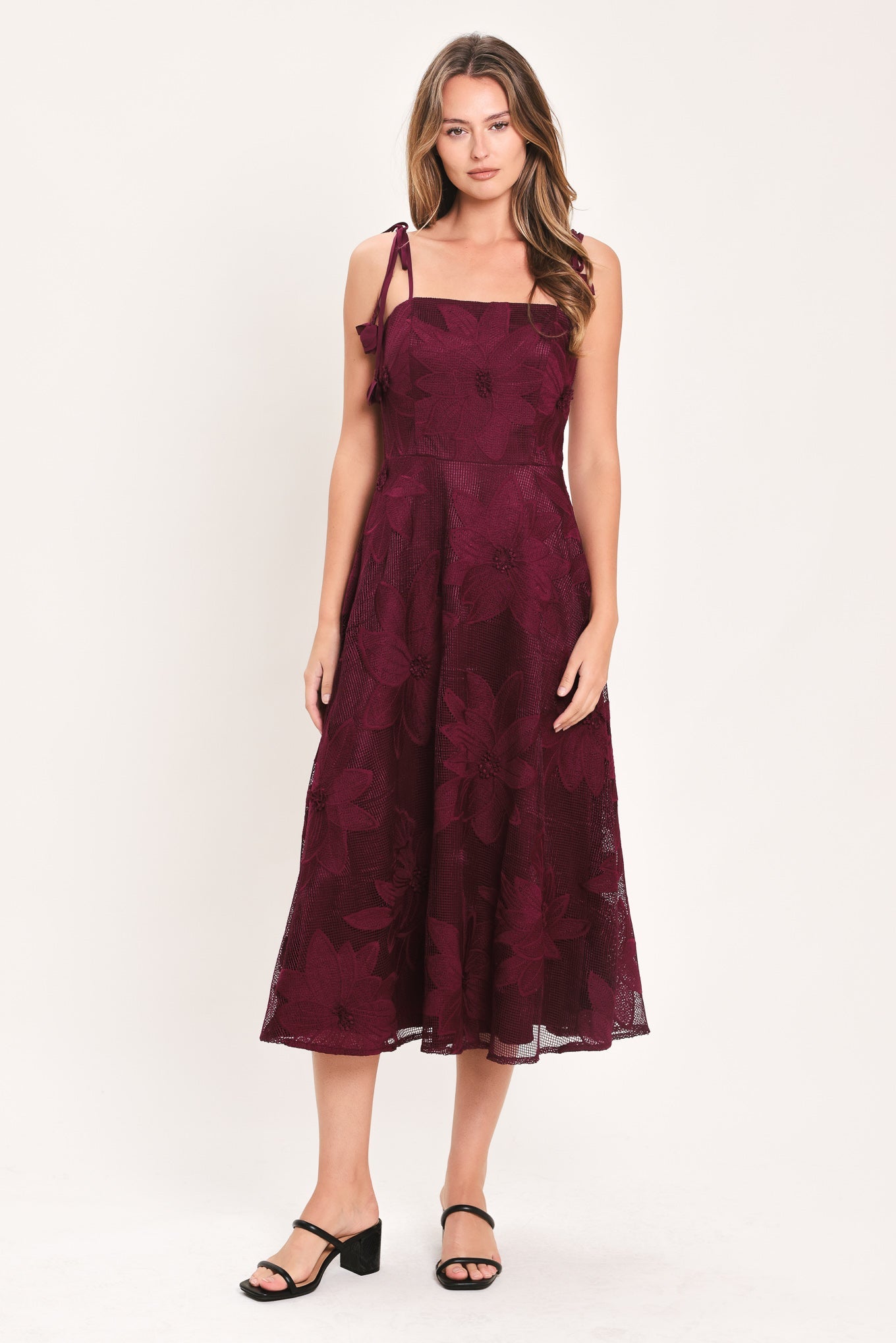 Sandy Bloom Floral Midi Dress
