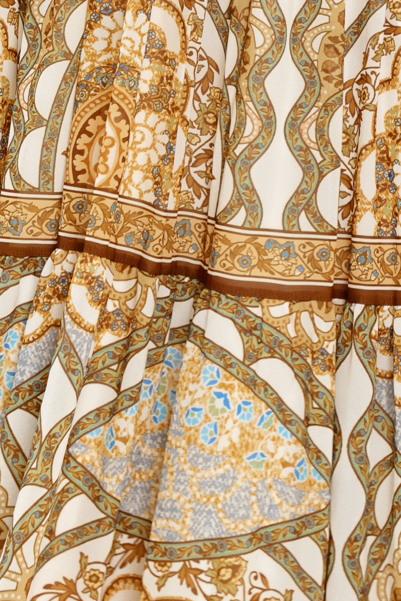 Golden Mosaic Maxi Dress