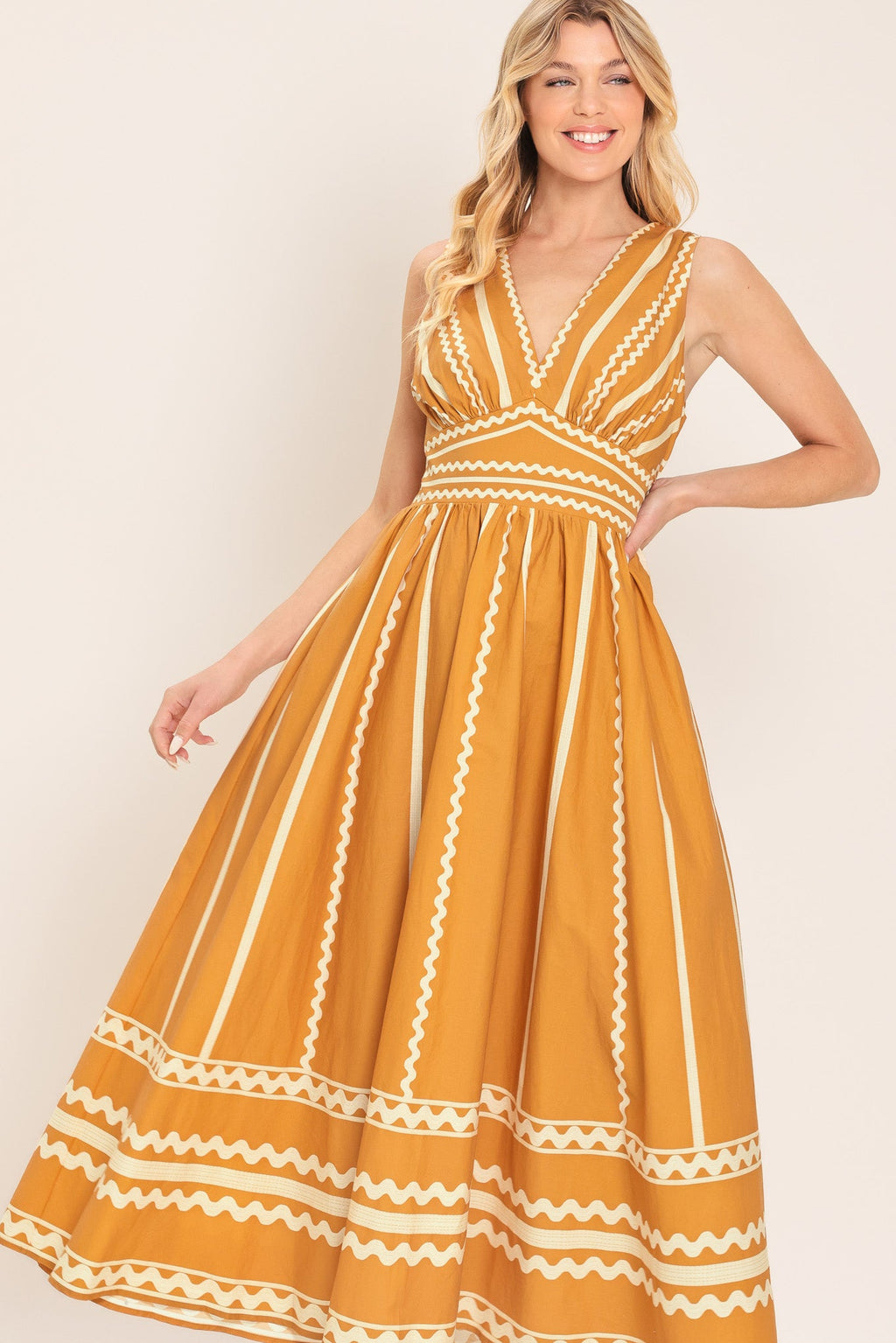 Marigold Dream Midi Dress